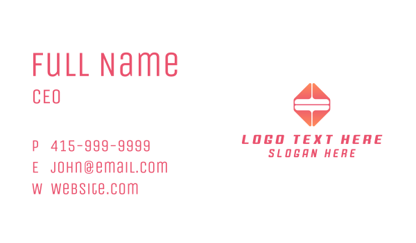 Generic Tech Business Business Card Design Image Preview