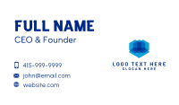 Abstract Blue Startup Business Card Design