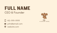 Wild Animal Koala Business Card Image Preview