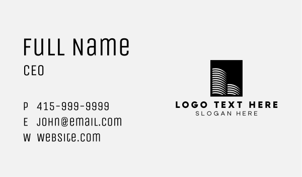 High Rise Architecture Building Business Card Design Image Preview