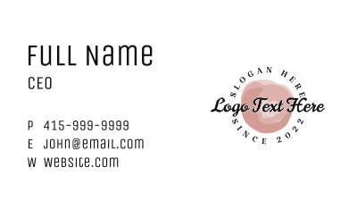 Watercolor Paint Wordmark  Business Card Image Preview