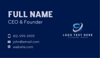 Business Swoosh Letter S Business Card Image Preview