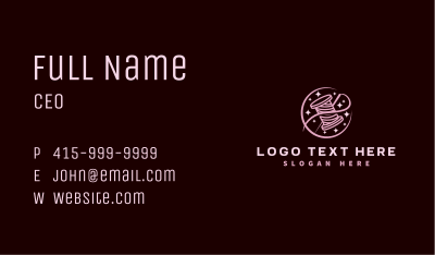 Thread Needle Sewing Business Card Image Preview