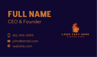 Chicken Flame Fire Business Card Image Preview