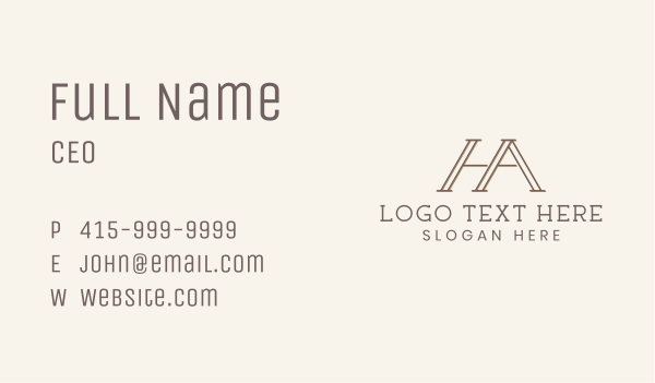 Marketing Finance Monogram Business Card Design Image Preview