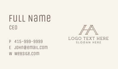 Marketing Finance Monogram Business Card Image Preview