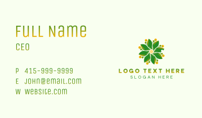 Leaf Energy Biodegradable Business Card Image Preview