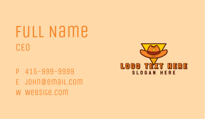 Sheriff Cowboy Hat Business Card Image Preview