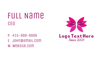 Butterfly Flower Beauty  Business Card Image Preview