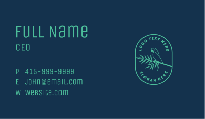 Tropical Wildlife Zoo Business Card