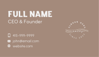 Stylish Wave Wordmark Business Card Image Preview