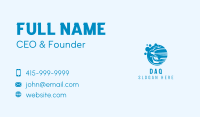 Blue Car Wash Cleaning Business Card Image Preview