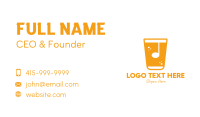 Musical Drink Business Card Image Preview