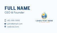 Fire & Ice Temperature Business Card Image Preview