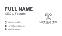 Creative Agency Letter T Business Card Image Preview
