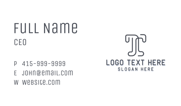 Creative Agency Letter T Business Card Design Image Preview