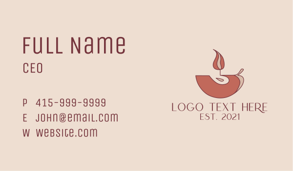 Spa  Aroma Candle  Business Card Design Image Preview