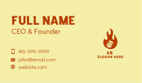 Sausage Grill Flame Business Card Image Preview