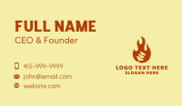 Sausage Grill Flame Business Card Preview