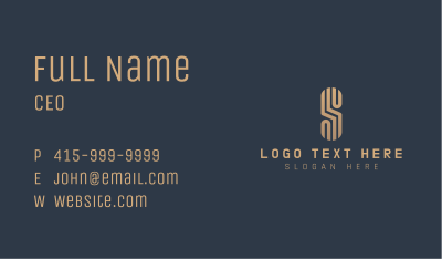 Premium Professional Letter S Business Card Image Preview