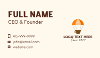 Boba Hot Air Balloon  Business Card Image Preview