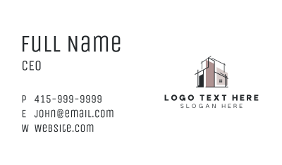 Home Building Contractor Business Card Image Preview