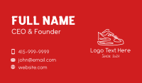 Minimalist Sneaker Doodle Business Card Image Preview