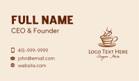 Steaming Hot Coffee  Business Card Image Preview