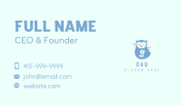 Sleepy Owl Coffee Mascot  Business Card Image Preview