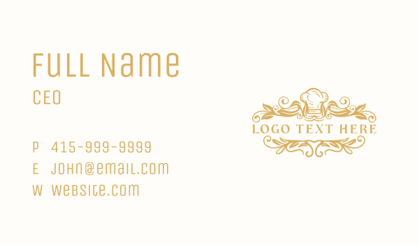 Chef Gourmet Fine Dining Business Card Design Image Preview