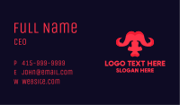 Abstract Red Buffalo Business Card Image Preview