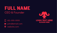Abstract Red Buffalo Business Card Image Preview