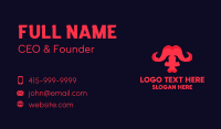 Abstract Red Buffalo Business Card Image Preview