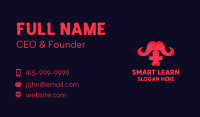 Abstract Red Buffalo Business Card Image Preview