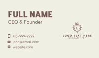 Crown Shield Letter  Business Card Preview