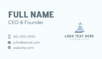 Wellness Stone Stack Leaf Business Card Image Preview