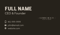 Elegant Stylist Wordmark Business Card Image Preview