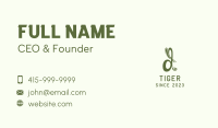 Green Plant Letter D Business Card Image Preview