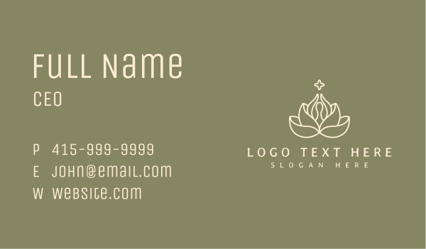 Lotus Wellness Therapy Business Card Design Image Preview