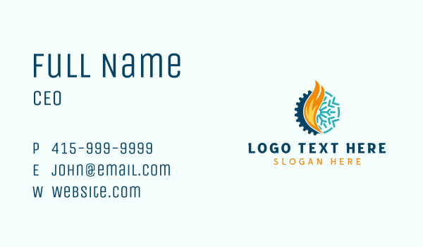 Fire Snowflake Element Business Card Design Image Preview