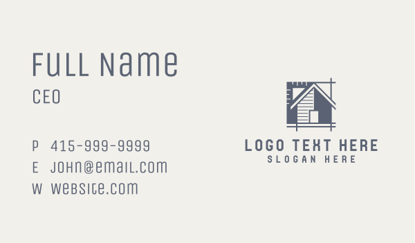 House Ruler Design Architecture Business Card Design Image Preview