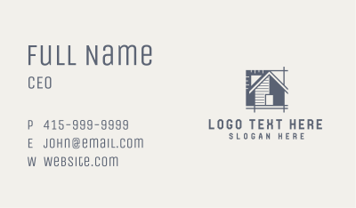 House Ruler Design Architecture Business Card Image Preview