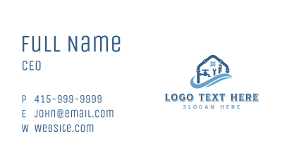 Home Plumbing Tools Business Card Image Preview