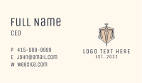 Justice Dagger Shield Business Card Image Preview