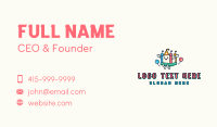 Party Inflatable Castle  Business Card Design