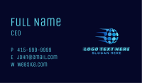Blue Sphere Tech Business Card Image Preview
