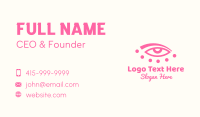 Pink Eye Beauty Business Card Design
