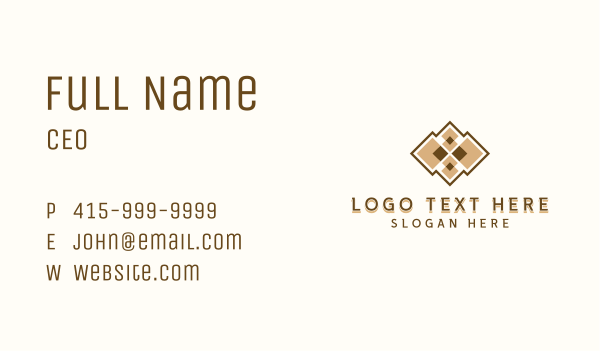 Pavement Tiles Flooring Business Card Design Image Preview