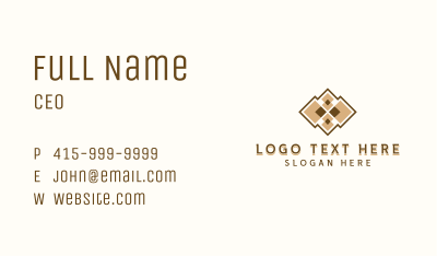 Pavement Tiles Flooring Business Card Image Preview