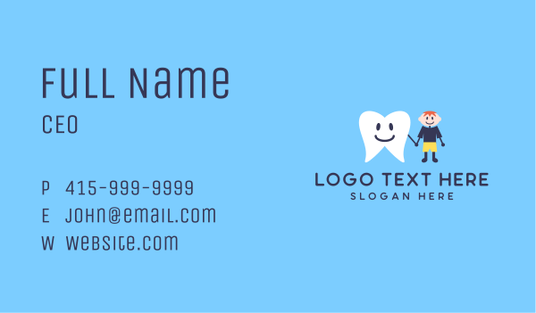 Kid Dental Clinic Business Card Design Image Preview